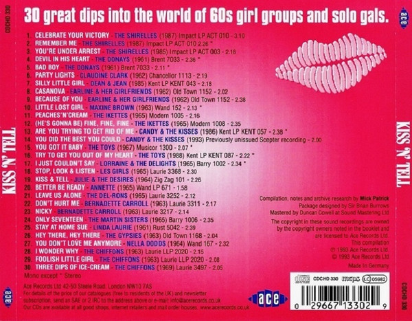 Various - Kiss 'N' Tell (CD, Comp) (Near Mint (NM or M-)) - Image 2
