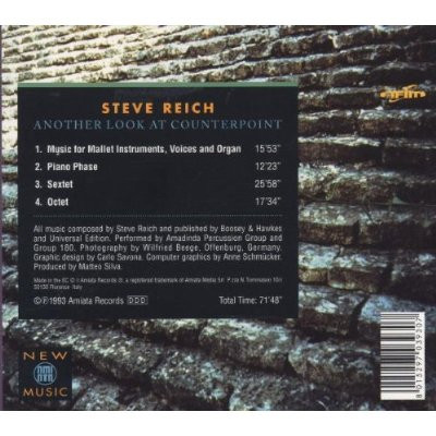 Steve Reich - Another Look At Counterpoint (CD, Album, RE, Dig) (Near Mint (NM or M-)) - Image 2
