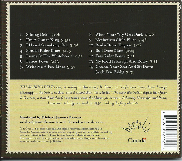 Michael Jerome Browne - Sliding Delta (CD, Album) (Near Mint (NM or M-)) - Image 2