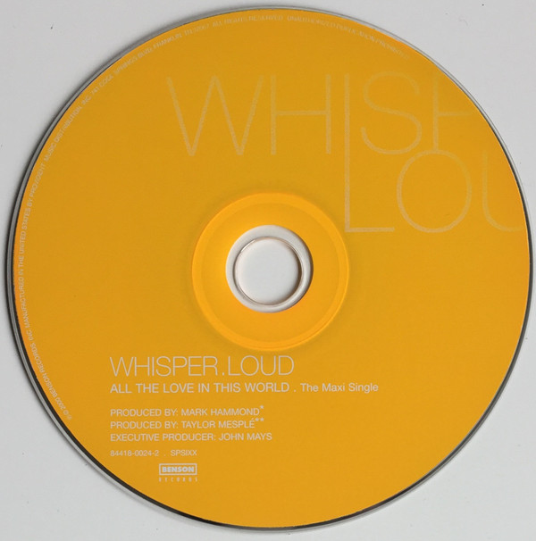 Whisper Loud - All The Love In This World (CD, Maxi) (Mint (M)) - Image 3