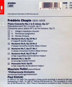 Alternative view of Chopin* - Maurizio Pollini, Philharmonia Orchestra, Paul Kletzki - Piano Concerto No. 1 / 4 Nocturnes / Ballade No. 1 / Polonaise No. 6 (CD, Comp, RE, RM) (Mint (M))