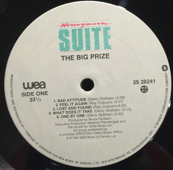 Honeymoon Suite - The Big Prize (LP, Album, DMM) (Mint (M)) - Image 3
