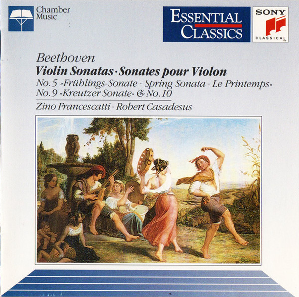Beethoven* - Zino Francescatti, Robert Casadesus - Violin Sonatas No. 5 "Spring" - No. 9 "Kreutzer" - No. 10 (CD, Comp, RM) (Near Mint (NM or M-))