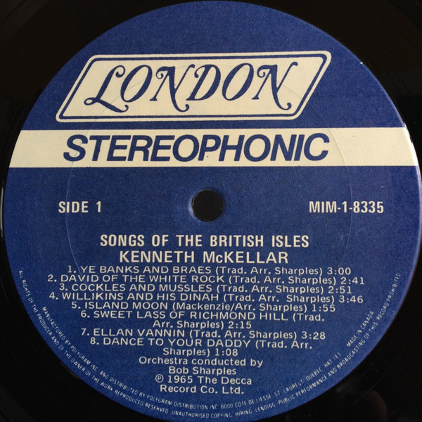 Kenneth McKellar - Songs Of The British Isles (LP, Album, RE) (Mint (M)) - Image 3