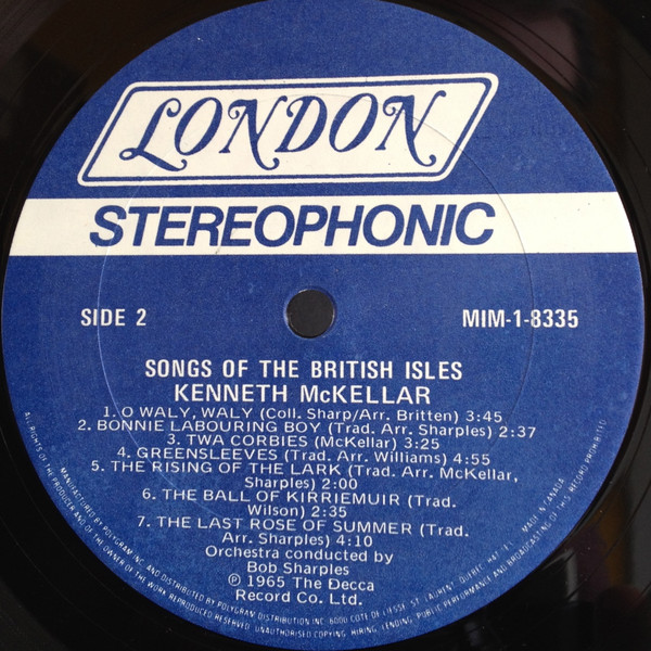 Kenneth McKellar - Songs Of The British Isles (LP, Album, RE) (Mint (M)) - Image 4
