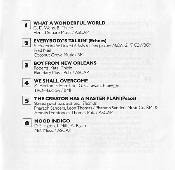 Louis Armstrong - What A Wonderful World (CD, Album, RE, RM) (Near Mint (NM or M-)) - Image 2