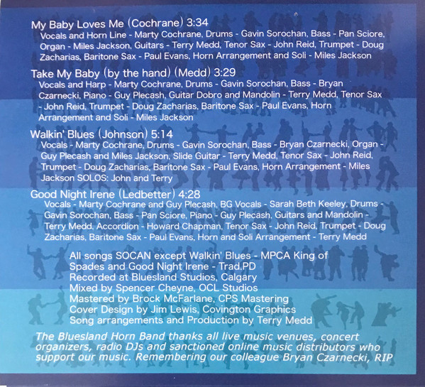 The Bluesland Horn Band - Let's Go Dancing (CD, Album) (Mint (M)) - Image 3