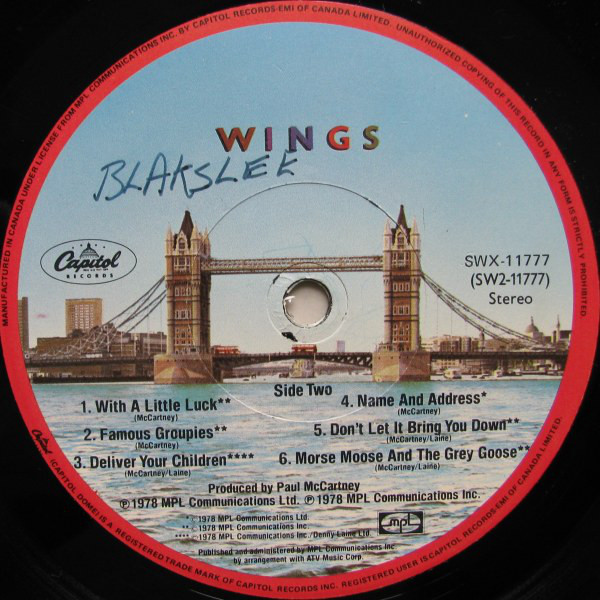 Wings (2) - London Town (LP, Album) (Mint (M)) - Image 4