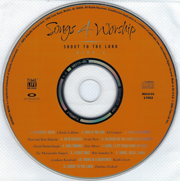 Various - Songs 4 Worship: Shout To The Lord. The Greatest Praise & Worship Songs Of All Time. (2xCD, Comp) (Mint (M)) - Image 3