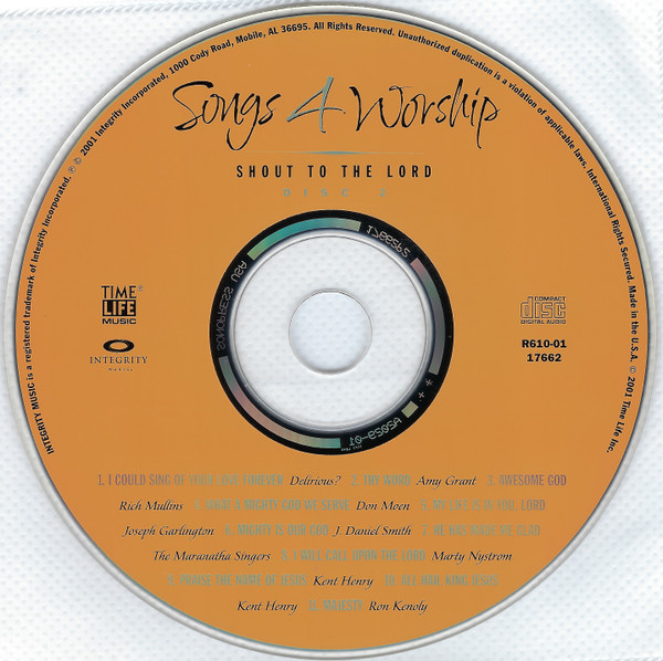 Various - Songs 4 Worship: Shout To The Lord. The Greatest Praise & Worship Songs Of All Time. (2xCD, Comp) (Mint (M)) - Image 4