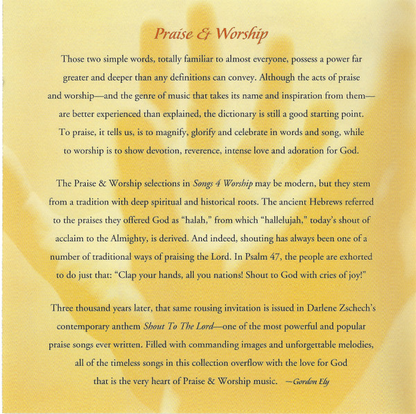 Various - Songs 4 Worship: Shout To The Lord. The Greatest Praise & Worship Songs Of All Time. (2xCD, Comp) (Mint (M)) - Image 5