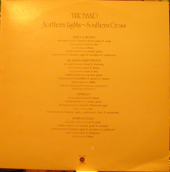 The Band - Northern Lights-Southern Cross (LP, Album, Win) (Mint (M)) - Image 5