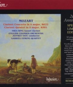 Mozart* - Thea King, English Chamber Orchestra, Jeffrey Tate, Gabrieli String Quartet* - Clarinet Concerto In A Major, K622 / Clarinet Quintet In A Major, K581 (CD, Album) (Near Mint (NM or M-))