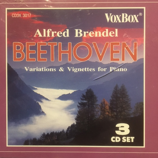 Beethoven* – Alfred Brendel - Variations & Vignettes For Piano (3xCD, Comp, RE, RM) (Mint (M))