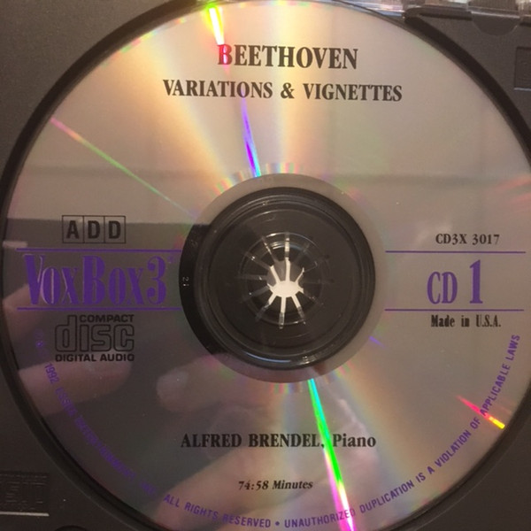Beethoven* – Alfred Brendel - Variations & Vignettes For Piano (3xCD, Comp, RE, RM) (Mint (M)) - Image 5