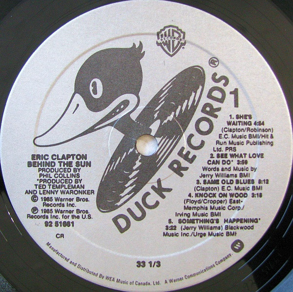 Eric Clapton - Behind The Sun (LP, Album, Cin) (Mint (M)) - Image 4