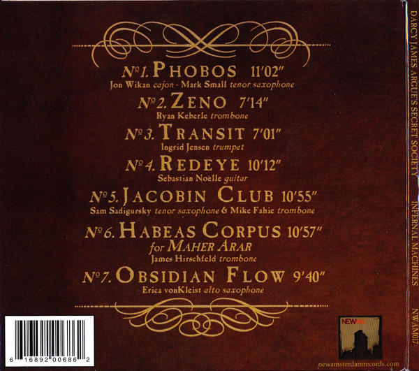 Darcy James Argue's Secret Society - Infernal Machines (CD, Album) (Near Mint (NM or M-)) - Image 2
