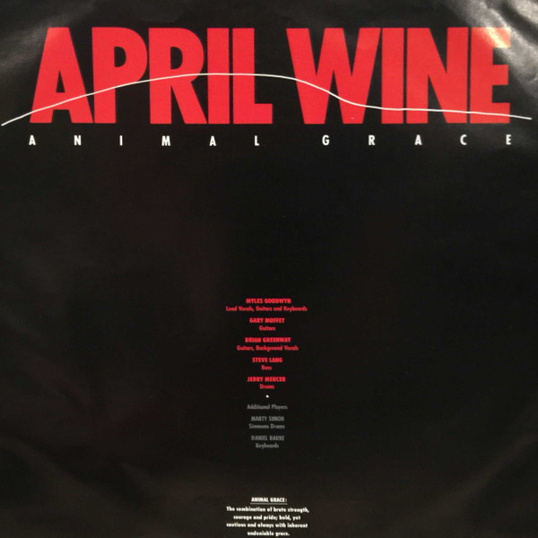 April Wine - Animal Grace (LP, Album) (Mint (M)) - Image 5