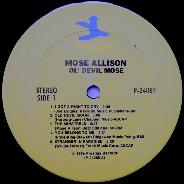 Mose Allison - Ol' Devil Mose (2xLP, Comp, RM, Gat) (Very Good Plus (VG+)) - Image 5