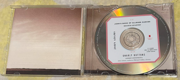 John Adams, London Sinfonietta & Kronos Quartet - Gnarly Buttons & John's Book Of Alleged Dances (CD, Album, Club) (Near Mint (NM or M-)) - Image 2