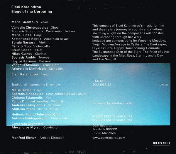 Eleni Karaindrou - Elegy Of The Uprooting (2xCD, Album) (Mint (M)) - Image 2