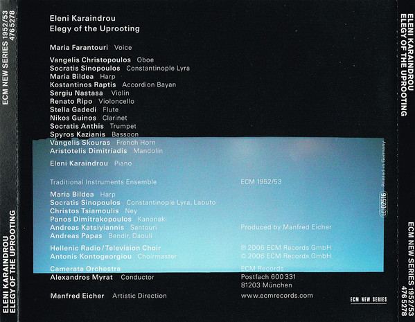 Eleni Karaindrou - Elegy Of The Uprooting (2xCD, Album) (Mint (M)) - Image 4