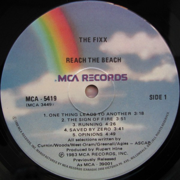 The Fixx - Reach The Beach (LP, Album, RE) (Mint (M)) - Image 3