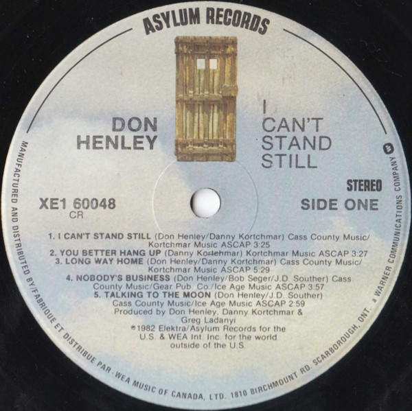 Don Henley - I Can't Stand Still (LP, Album) (Mint (M)) - Image 3