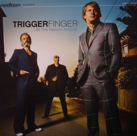 Triggerfinger - All This Dancin' Around (LP, Album, Blu + CD, Album) (Near Mint (NM or M-)) - Image 3
