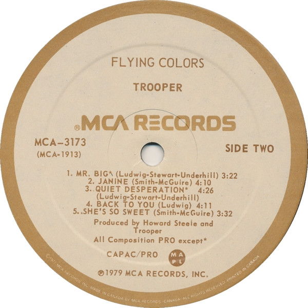 Trooper (4) - Flying Colors (LP, Album, Par) (Mint (M)) - Image 4