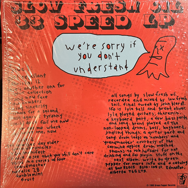 Slow Fresh Oil - White Trash On Black Lacquer (LP, Album) (Near Mint (NM or M-)) - Image 2