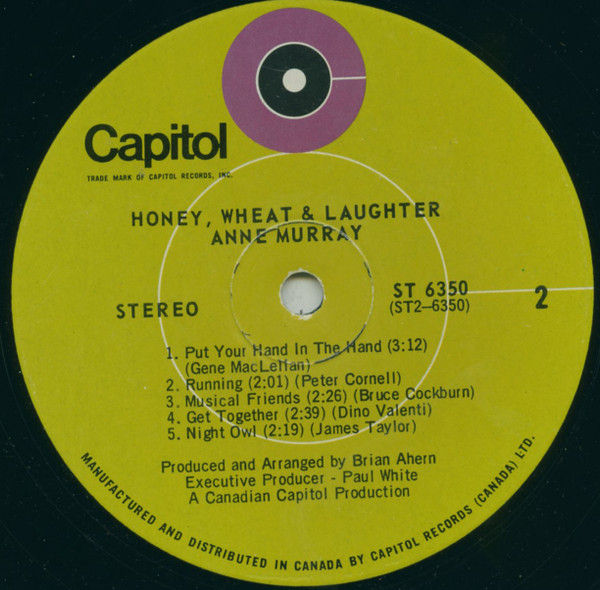 Anne Murray - Honey Wheat & Laughter (LP, Album) (Mint (M)) - Image 3
