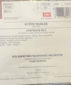 Alternative view of Mahler* - Gary Bertini, Kölner Rundfunk-Sinfonie-Orchester - Symphonie No. 5 (CD, Album) (Near Mint (NM or M-))