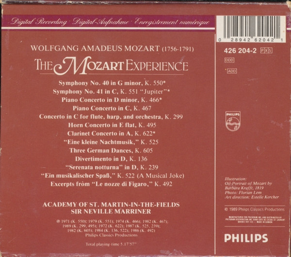 Mozart* / Academy Of St. Martin-in-the-Fields*, Sir Neville Marriner - The Mozart Experience (5xCD + Box) (Mint (M)) - Image 2