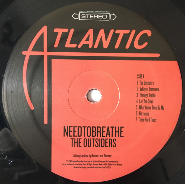 NEEDTOBREATHE - The Outsiders (LP) (Near Mint (NM or M-)) - Image 5