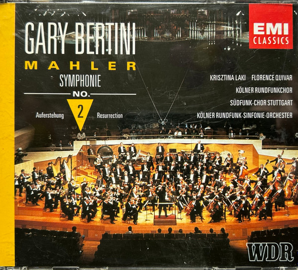 Gary Bertini, Mahler*, Krisztina Laki, Florence Quivar, Südfunk-Chor Stuttgart, Kölner Rundfunk-Sinfonie-Orchester - Symphonie No. 2 (2xCD) (Near Mint (NM or M-))