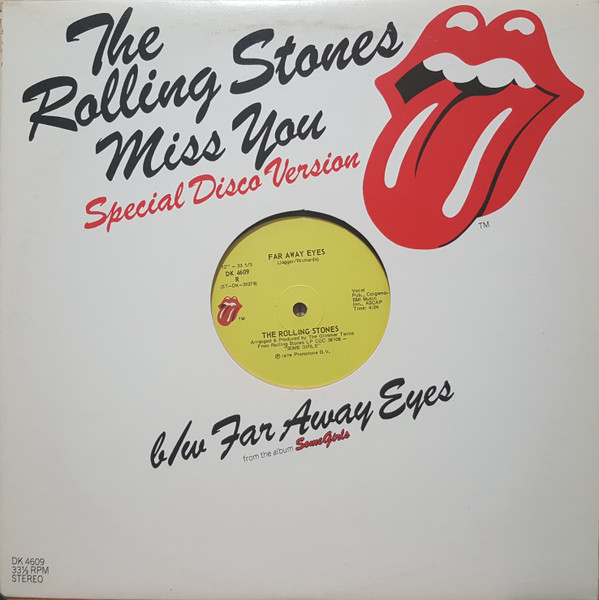 The Rolling Stones - Miss You (Special Disco Version) (12", Single) (Mint (M))