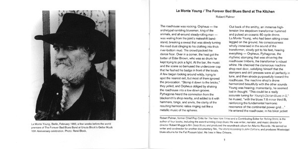 La Monte Young, The Forever Bad Blues Band - Just Stompin' (Live At The Kitchen) (2xCD, Album) (Near Mint (NM or M-)) - Image 4
