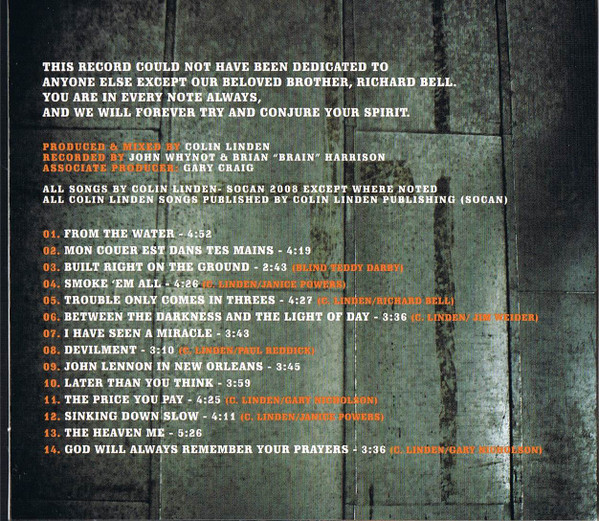 Colin Linden - From The Water (CD, Album) (Mint (M)) - Image 5
