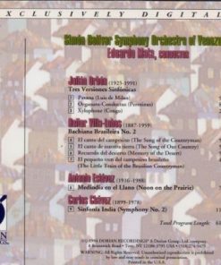 Alternative view of Orbon*, Villa-Lobos*, Estévez*, Chávez*, Simón Bolívar Symphony Orchestra Of Venezuela, Eduardo Mata - Orbon, Villa-Lobos, Estevez, Chavez (CD) (Near Mint (NM or M-))