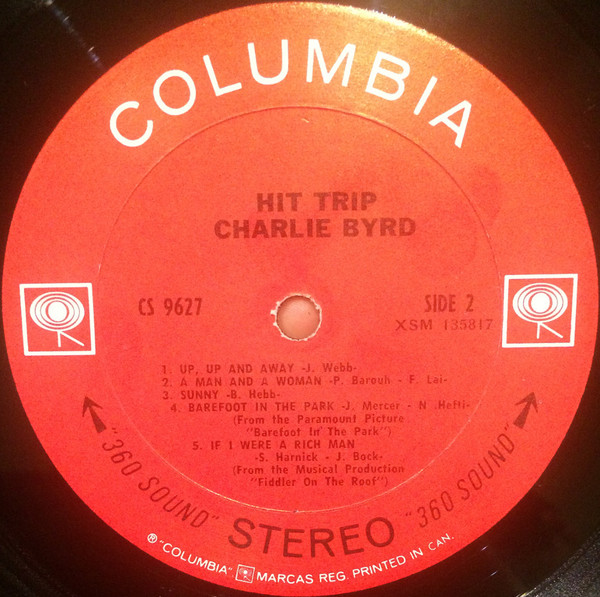 Charlie Byrd - Hit Trip (LP, Album) (Very Good Plus (VG+)) - Image 4