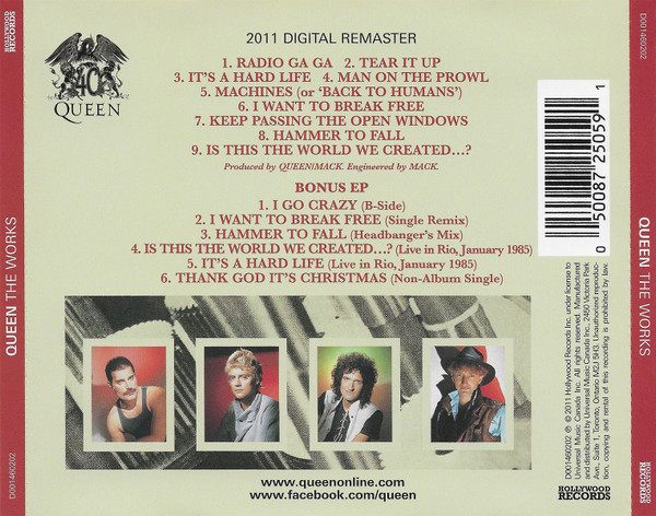 Queen - The Works (CD, Album, RE + CD, EP + RM) (Near Mint (NM or M-)) - Image 2