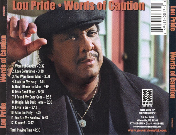 Lou Pride - Words Of Caution (CD, Album) (Near Mint (NM or M-)) - Image 2