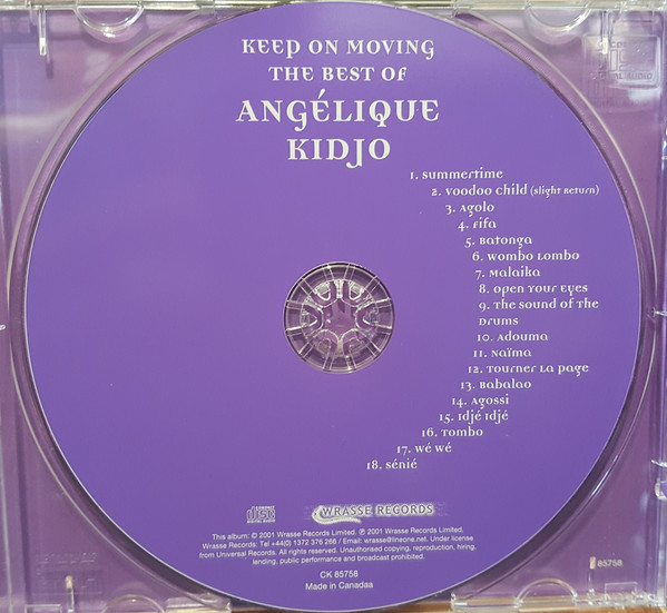 Angélique Kidjo - Keep On Moving • The Best Of Angélique Kidjo (CD, Comp) (Near Mint (NM or M-)) - Image 3