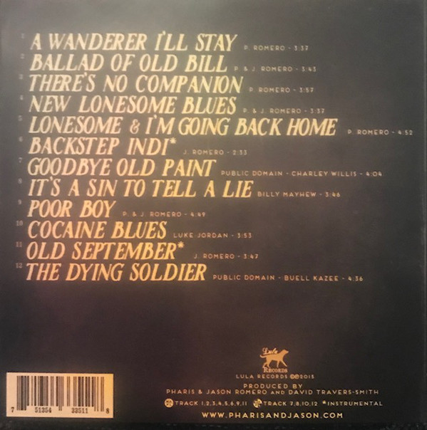 Pharis & Jason Romero - A Wanderer I'll Stay (CD, Album) (Near Mint (NM or M-)) - Image 2