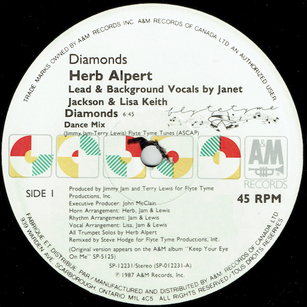 Herb Alpert - Diamonds (12") (Very Good Plus (VG+)) - Image 3