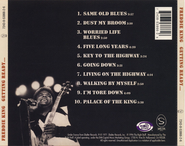Freddie King - Getting Ready . . . (CD, Album, RE) (Near Mint (NM or M-)) - Image 2