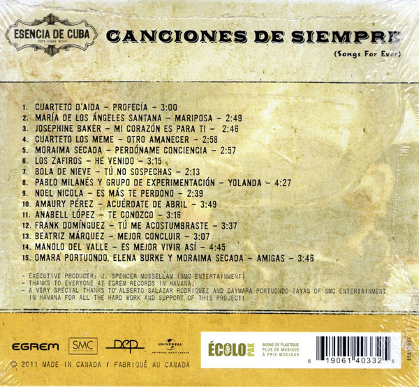 Various - Canciones De Siempre (Songs For Ever) (CD, Comp) (Mint (M)) - Image 2
