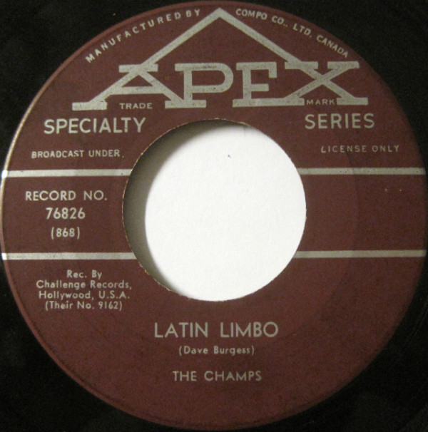 The Champs - Limbo Dance (7") (Near Mint (NM or M-)) - Image 2