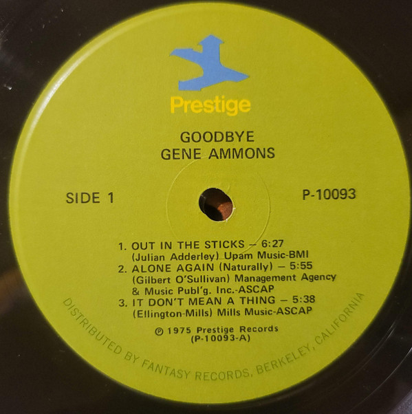 Gene Ammons - Goodbye (LP, Album) (Very Good Plus (VG+)) - Image 3